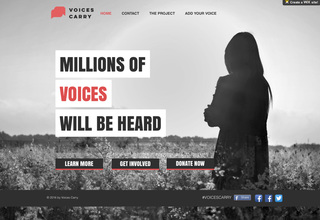 Voices Carry Web site